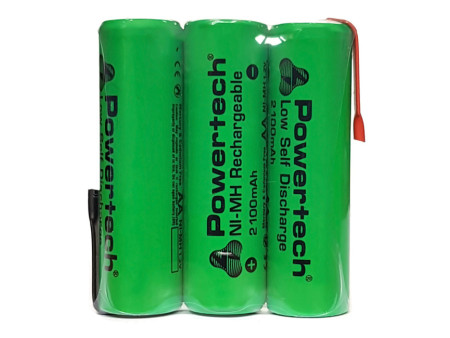 POWERTECH επαναφορτιζόμενη μπαταρία PT-793 2100mAh, AΑ HR6, 3τμχ