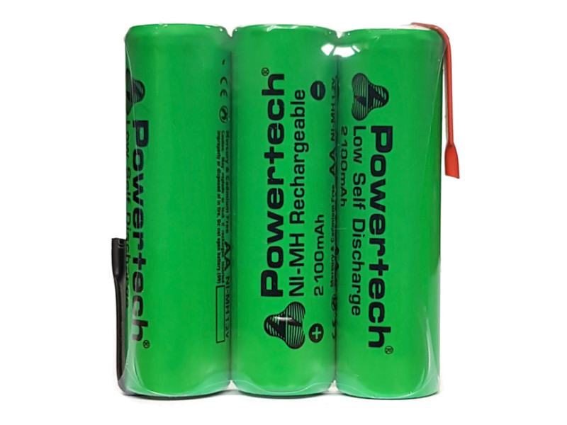 POWERTECH επαναφορτιζόμενη μπαταρία PT-793 2100mAh, AΑ HR6, 3τμχ