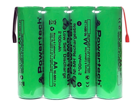 POWERTECH επαναφορτιζόμενη μπαταρία PT-794 2100mAh, AΑ HR6, 4τμχ