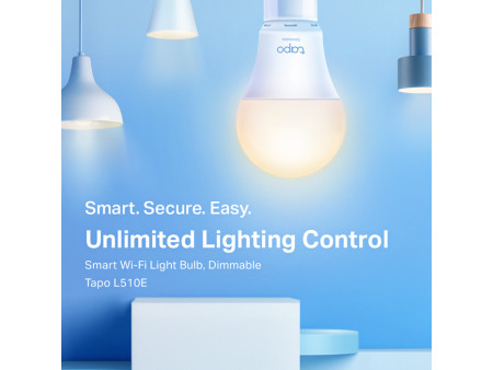 TP-LINK Smart λάμπα LED TAPO-L510E, WiFi, 8.7W, 806lm, E27, Ver. 1.0