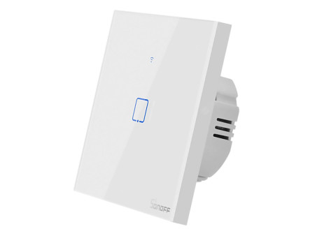 SONOFF smart διακόπτης ΤΧ-T2EU1C, αφής, Wi-Fi, μονός, λευκός