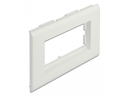 DELOCK module βάση πρίζας Easy 45 81316, 130 x 80 mm, λευκό