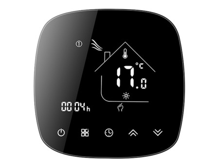 Smart θερμοστάτης πετρελαίου BHT-001-GBLW, WiFi, χωνευτός, μαύρος