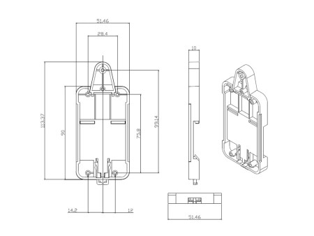 SONOFF θήκη για ράγα διακοπτών SNF-DR