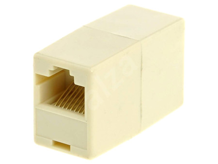 POWERTECH σύνδεσμος (μούφα) RJ45 UTP CAB-N182, 8p8c, λευκό, 5τμχ