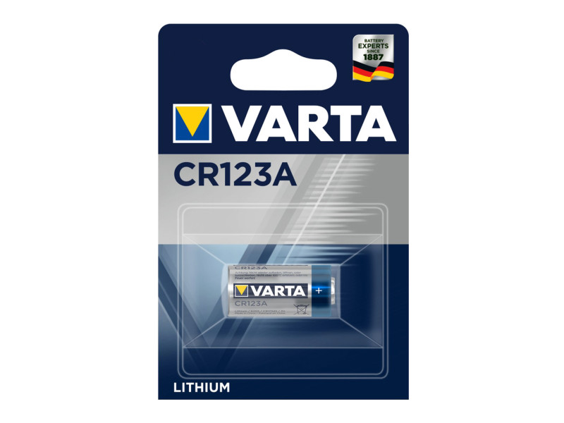 VARTA μπαταρία λιθίου CR123A, 3V, 1τμχ