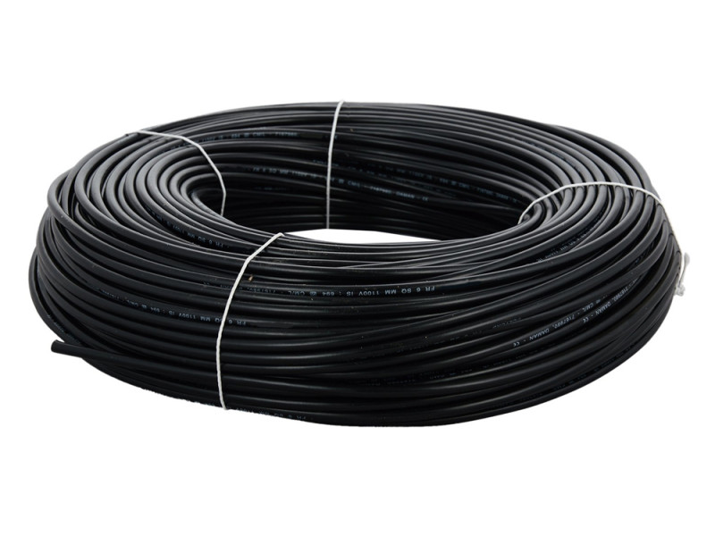 CABLEL καλώδιο H07V-U 4mm², 450/750V, 100m, μαύρο