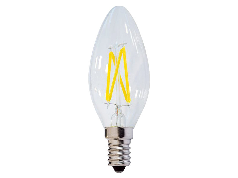 OPTONICA LED λάμπα Candle C35 Filament 1471, 4W, 4500K, E14, 400lm