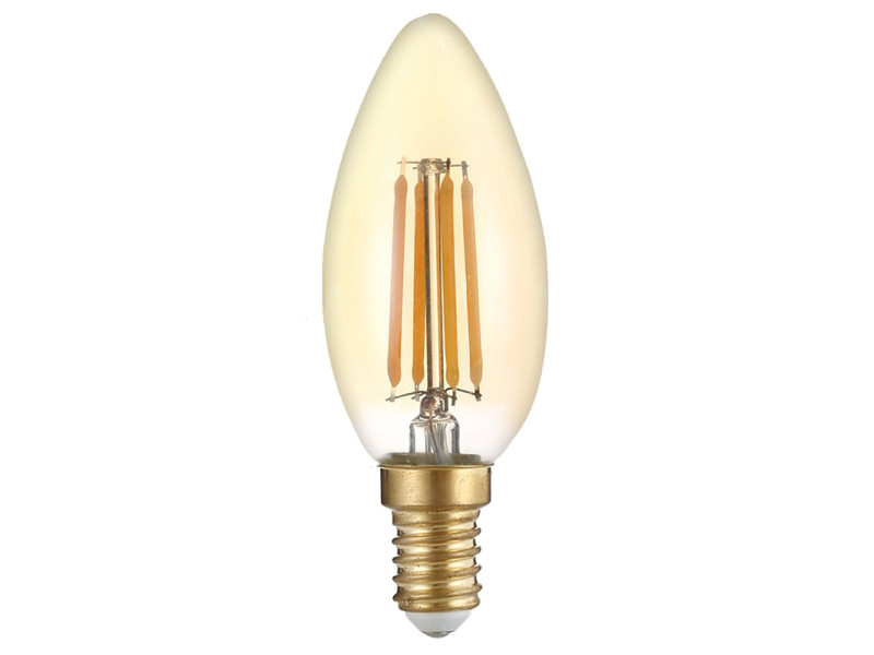 OPTONICA LED λάμπα Candle C35 Filament 1490, 4W, 2500K, E14, 400lm