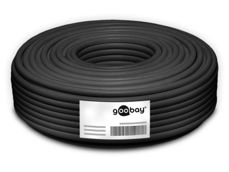 GOOBAY καλώδιο δικτύου 53867, CAT 7 S/FTP, Copper, 50m, μαύρο