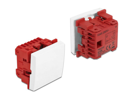 DELOCK module διακόπτης Easy 45 81359, μονός, 1-pole, 1-way, λευκός