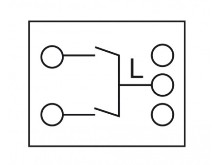 DELOCK module διακόπτης Easy 45 81363, διπλός, 1-pole, 1-way, λευκός