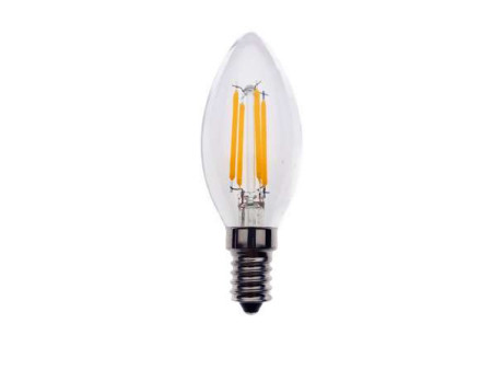 ΛΑΜΠΤΗΡAΣ LED FILAMENT ΔΙΑΦΑΝH   4W   E14 - C35 | ΑΤΜΑΝ | E14-00601