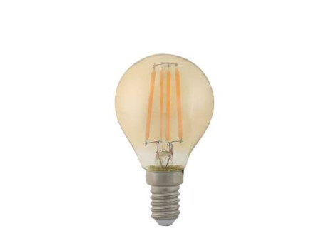 ΛΑΜΠΤΗΡAΣ LED FILAMENT DIMMABLE AMBER   4W   E14 - P45 | ΑΤΜΑΝ | E14-00706