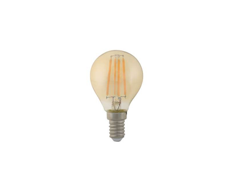 ΛΑΜΠΤΗΡAΣ LED FILAMENT DIMMABLE AMBER   4W   E14 - P45 | ΑΤΜΑΝ | E14-00706