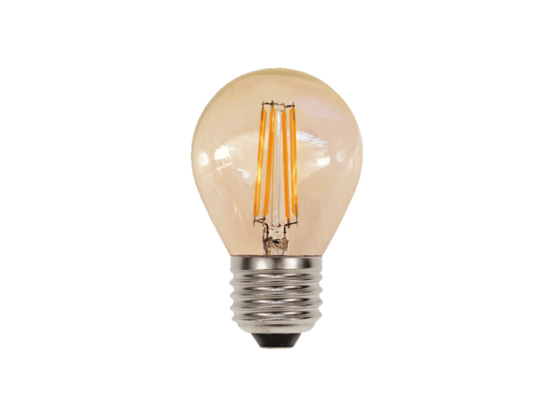 ΛΑΜΠΤΗΡAΣ LED FILAMENT DIMMABLE AMBER   4W   E27 - G45 | ΑΤΜΑΝ | E27-00703