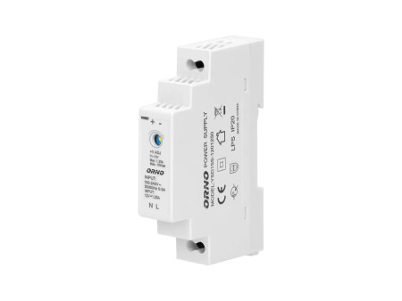 Τροφοδοτικό ράγας 12V DC 1,25A ,15W IP 20  Τάση εισόδου 100-230 V AC