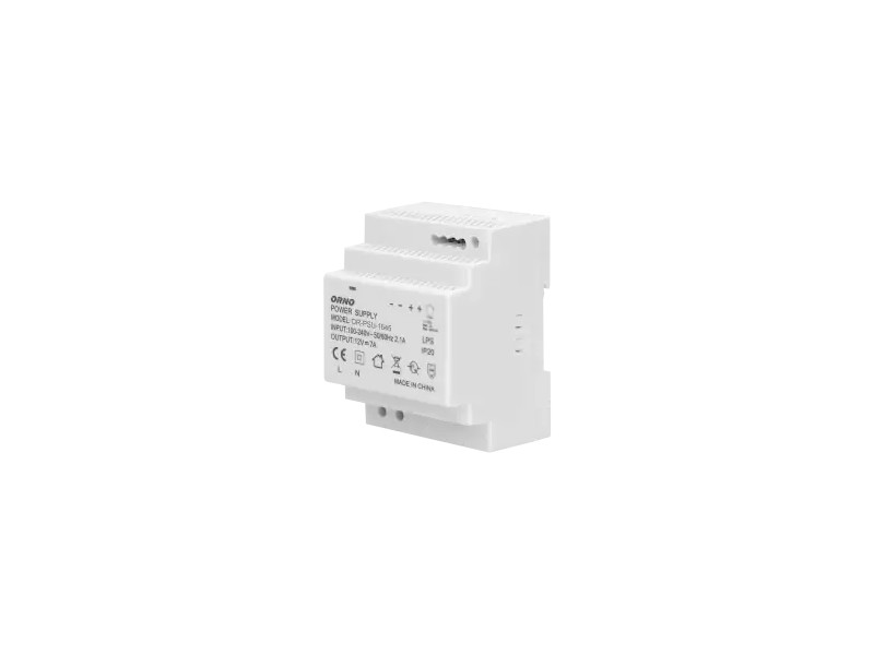 Τροφοδοτικό ράγας 12V DC 7A, 84W IP 20  Τάση εισόδου 100-230 V AC