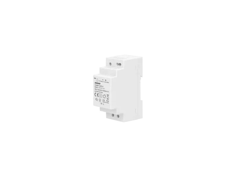 Τροφοδοτικό ράγας 12V DC 2A, 24W IP 20  Τάση εισόδου 100-230 V AC