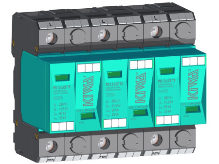 Αντικεραυνικό AC T1+T2+T3 3-πόλοι 25kA