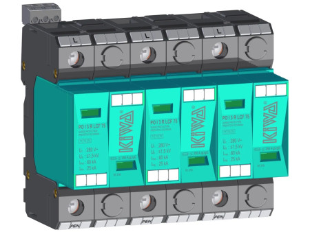 Αντικεραυνικό AC T1+T2+T3 3-πόλοι 25kA με επικοινωνία