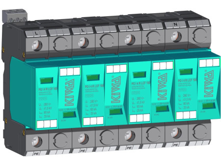 Αντικεραυνικό AC T1+T2+T3 4-πόλοι 25kA με επικοινωνία