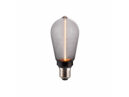 DECO ΛΑΜΠΤΗΡΑΣ 'PILLAR' ST64 SMOKY GLASS DIMMABLE 3.5W | REDPOINT | 30215