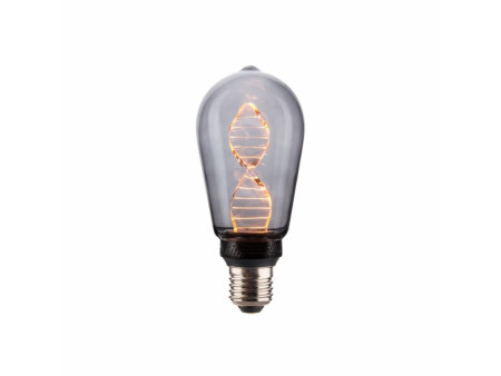 DECO ΛΑΜΠΤΗΡΑΣ 'DNA' ST64 SMOKY GLASS DIMMABLE 3.5W | REDPOINT | 30216