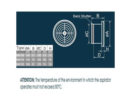 ΕΞΑΕΡΙΣΤΗΡΑΣ MMV100/110 ΧΡΩΜΙΟ (0316) | REDPOINT | 25704