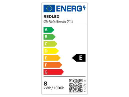 ΑΒΟΚΑΝΤΟ ST64 LED FILAMENT Ε27 8W WARM DIM. GOLDEN 100 lm/w 360o 2.0 | REDLED | 29334