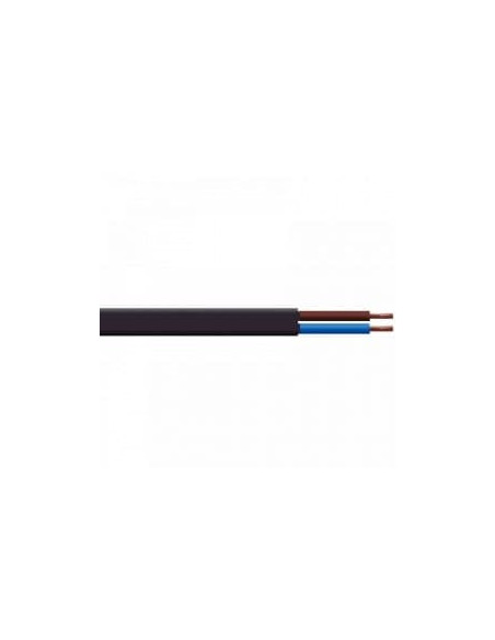 ΚΑΛΩΔΙΟ ΟΒΑΛ 2Χ0,75 ΜΑΥΡΟ | REDPOINT | 25739