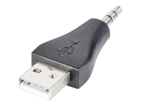 GOOBAY αντάπτορας USB σε 3.5mm jack 93981, 3pin, μαύρο