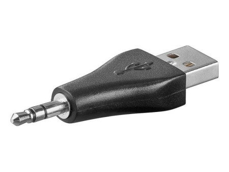 GOOBAY αντάπτορας USB σε 3.5mm jack 93981, 3pin, μαύρο