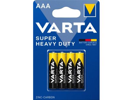 Varta Super Heavy Duty R03 ΑΑΑ (4τμχ) | ATC | 01.002.0002