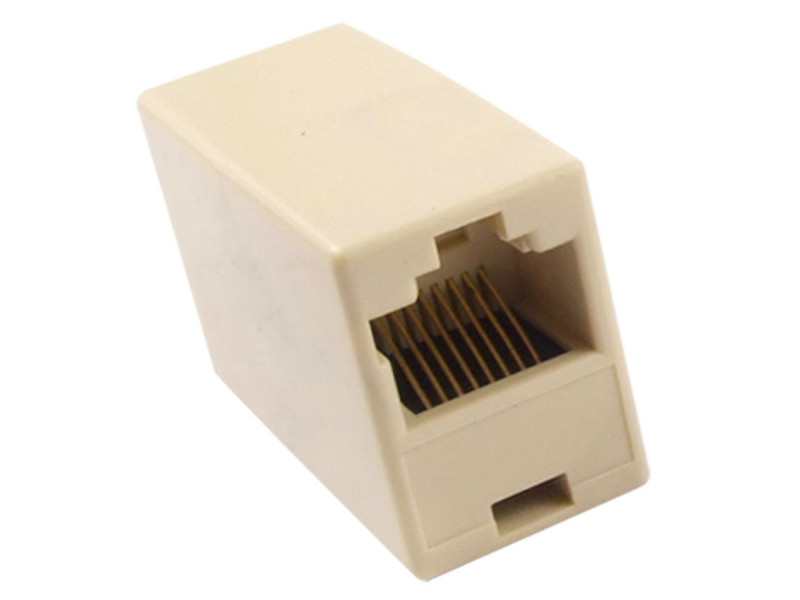 POWERTECH RJ45 εξάρτημα UTP μούφα CAB-N040, θηλυκό/θηλυκό, 8p8c, λευκό