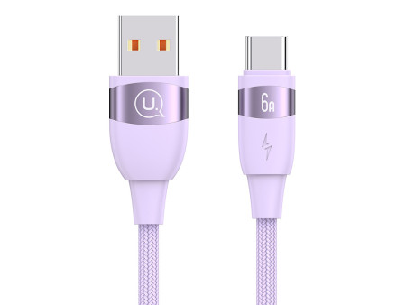 USAMS καλώδιο USB-C σε USB US-SJ630, 66W, 480Mbps, 1.2m, μωβ