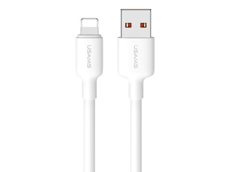 USAMS καλώδιο Lightning σε USB US-SJ604, 12W, 1m, λευκό