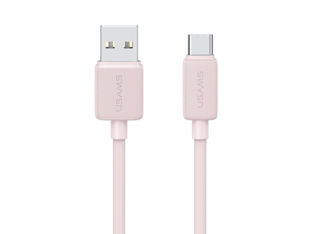 USAMS καλώδιο USB-C σε USB US-SJ688, 15W, 480Mbps, 1m, ροζ