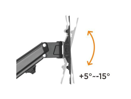 BRATECK επιτοίχια βάση LDA33-222 για τηλεόραση 23-43" έως 23kg, full motion