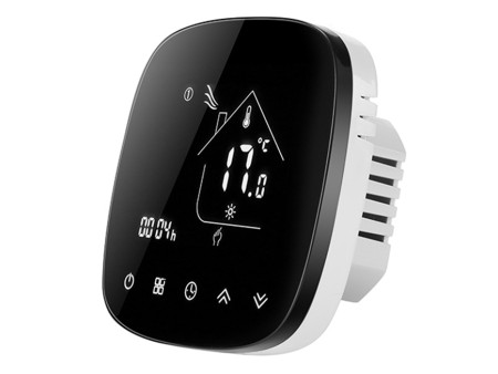 Smart θερμοστάτης αερίου BHT-001-GCLW, WiFi, χωνευτός, μαύρος
