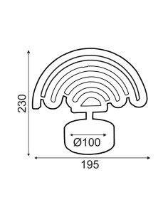 Aca ΟΥΡΑΝΙΟ ΤΟΞΟ, 66 NEON LED ΛΑΜΠΑΚΙΑ ΜΕ ΜΠΑΤΑΡΙΑ (3xAA)/USB, RGB, IP20, 23x10x19.5cm - (F04003303) 2