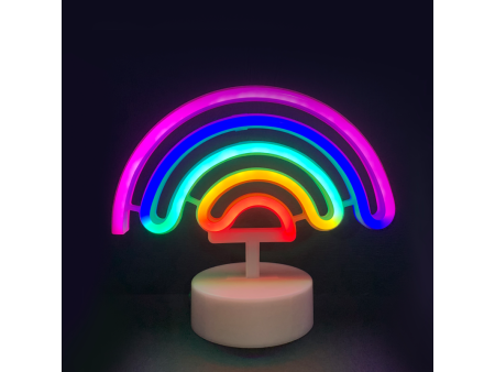 Aca ΟΥΡΑΝΙΟ ΤΟΞΟ, 66 NEON LED ΛΑΜΠΑΚΙΑ ΜΕ ΜΠΑΤΑΡΙΑ (3xAA)/USB, RGB, IP20, 23x10x19.5cm - (F04003303)