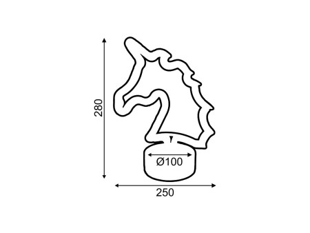 Aca ΜΟΝΟΚΕΡΟΣ, 47 NEON LED ΛΑΜΠΑΚΙΑ ΜΕ ΜΠΑΤΑΡΙΑ (3xAA)/USB, ΡΟΖ, IP20, 25x10x28cm - (X04477313)
