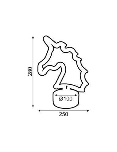 Aca ΜΟΝΟΚΕΡΟΣ, 47 NEON LED ΛΑΜΠΑΚΙΑ ΜΕ ΜΠΑΤΑΡΙΑ (3xAA)/USB, ΡΟΖ, IP20, 25x10x28cm - (X04477313)