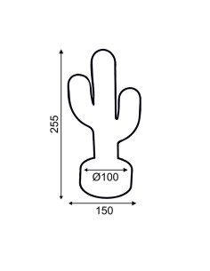 Aca ΚΑΚΤΟΣ, 45 NEON LED ΛΑΜΠΑΚΙΑ ΜΕ ΜΠΑΤΑΡΙΑ (3xAA)/USB, ΠΡΑΣΙΝΟ, IP20, 15x10x25.5cm - (X04455315) 2