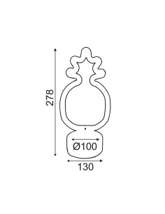 Aca ΑΝΑΝΑΣ, 41 NEON LED ΛΑΜΠΑΚΙΑ ΜΕ ΜΠΑΤΑΡΙΑ (3xAA)/USB, ΠΡΑΣΙΝΟ & ΚΙΤΡΙΝΟ, IP20, 13x10x27.8cm - (FPINAPPLENEON2A) 2