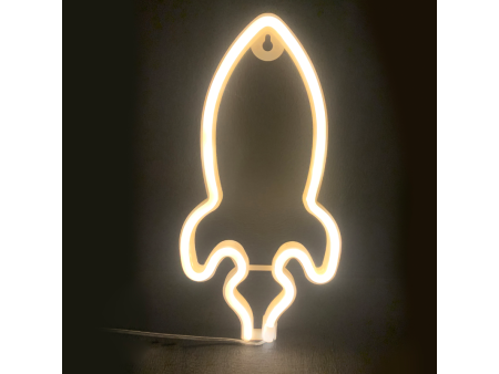 Aca ΠΥΡΑΥΛΟΣ, 87 NEON LED ΛΑΜΠΑΚΙΑ ΜΕ ΜΠΑΤΑΡΙΑ (3xAA)/USB, WW, IP20, 13.5x2x27cm - (F04001320)