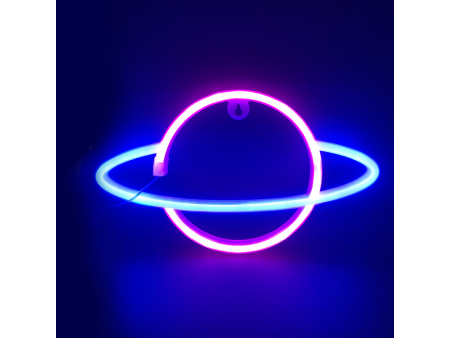 Aca ΠΛΑΝΗΤΗΣ, 108 NEON LED ΛΑΜΠΑΚΙΑ ΜΕ ΜΠΑΤΑΡΙΑ (3xAA)/USB, ΡΟΖ & ΜΠΛΕ, IP20, 17.5x2x30cm - (X041087319)