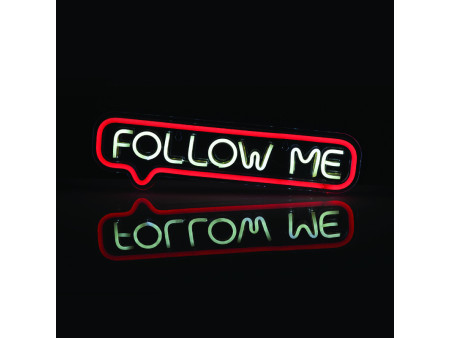 Aca Follow Me 155 Neon Led Λαμπ Usb Καλ 2m Ψυχρο & Κοκκινο IP20 42*1.6*12cm - (X1315524720)