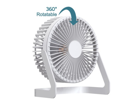 "OFILIA" ΑΝΕΜΙΣΤΗΡΑΣ ΓΡΑΦΕΙΟΥ USB 2 ΤΑΧΥΤΗΤΩΝ 6" 5W ΛΕΥΚΟ | REDPOINT | 30285